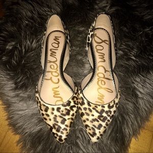 Sam Edelman Leopard Pointed Flats